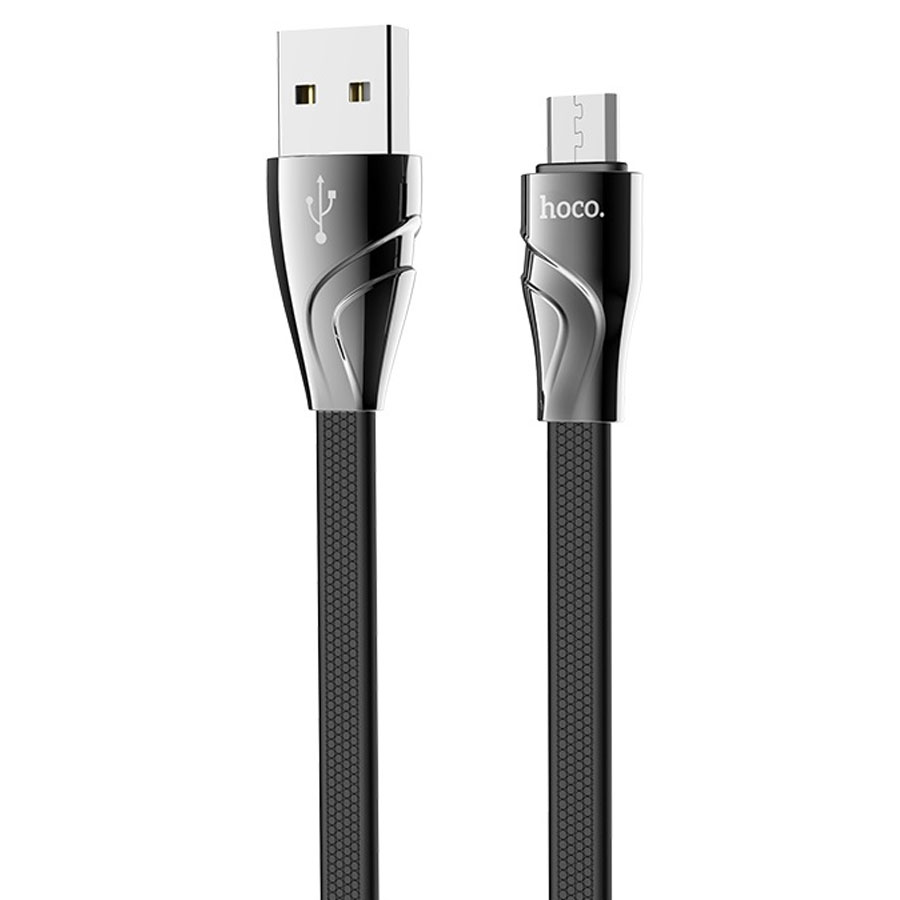 Кабель USB HOCO U57 Twisting USB - MicroUSB, 2.4А, 1.2 м, черный оптом недорого с доставкой Кабель USB HOCO U57 Twisting USB - MicroUSB, 2.4А, 1.2 м, черный фото