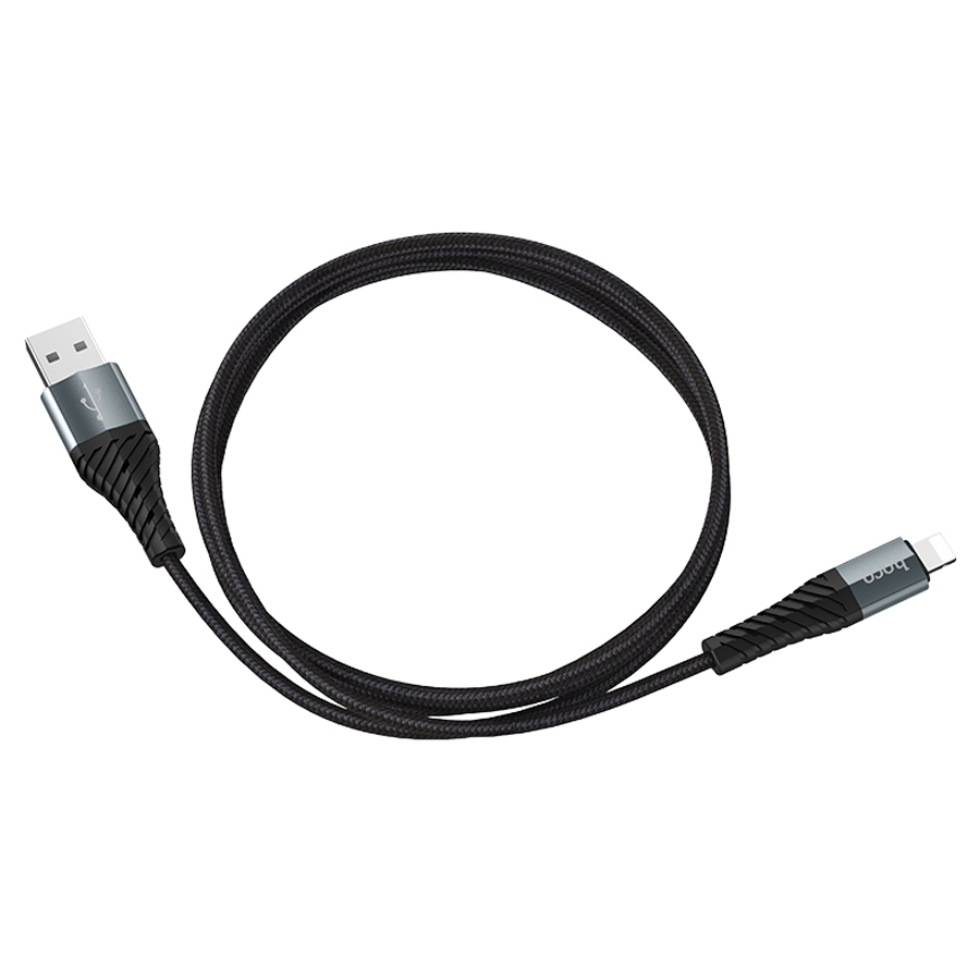 Кабель USB HOCO X38 Cool USB - Lightning, 2.4А, 1 м, черный фото