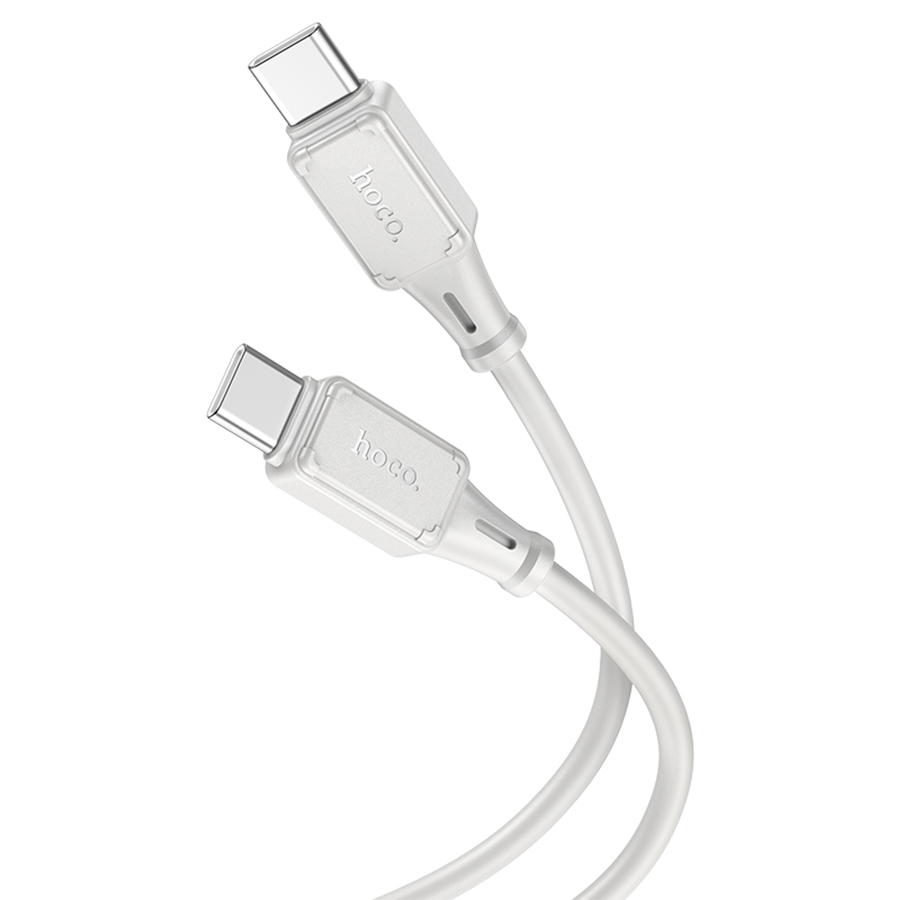 Кабель USB-C HOCO X101 Assistant Type-C - Type-C, 3A, 60W, 1 м, серый фото