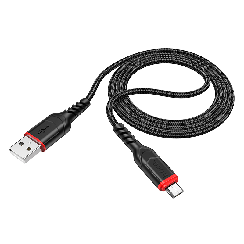 Кабель USB HOCO X59 Victory USB - MicroUSB, 2.4А, 1 м, черный фото