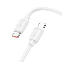 Кабель USB-C HOCO X115 Surpass Type-C - Type-C, 5A, 240W, 1 м, белый фото