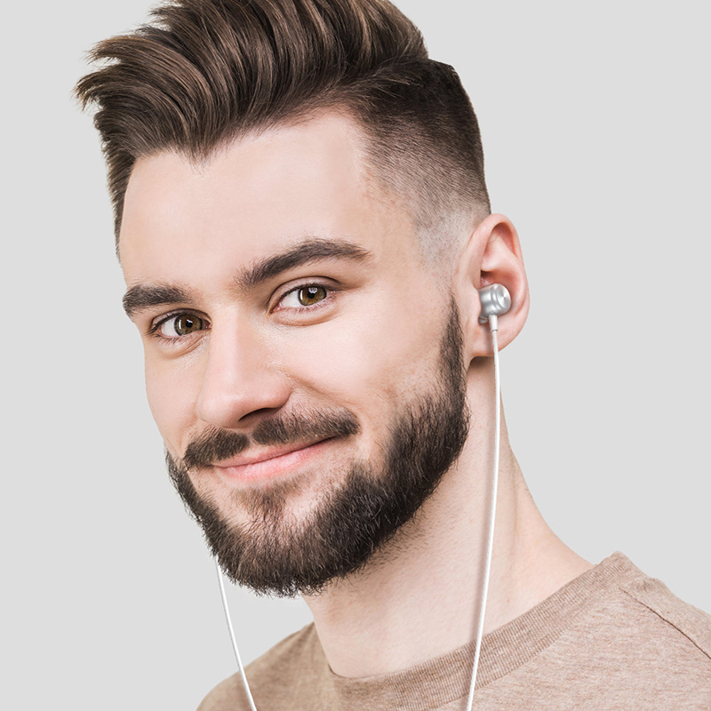 Проводные наушники BOROFONE BM93 Platinum, Type-C, 1.2 м, серебристый фото