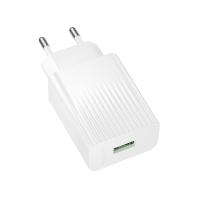 Сетевое зарядное устройство BOROFONE BAS72A Source 1xUSB, 18W, белый фото