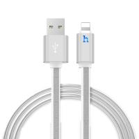 Кабель USB HOCO UPL12 Metal Jelly USB - Lightning, 2.1А, 2 м, серебристый оптом недорого с доставкой Кабель USB HOCO UPL12 Metal Jelly USB - Lightning, 2.1А, 2 м, серебристый фото