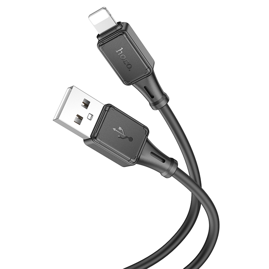 Кабель USB HOCO X101 Assistant USB - Lightning, 2.4А, 1 м, черный оптом недорого с доставкой Кабель USB HOCO X101 Assistant USB - Lightning, 2.4А, 1 м, черный фото
