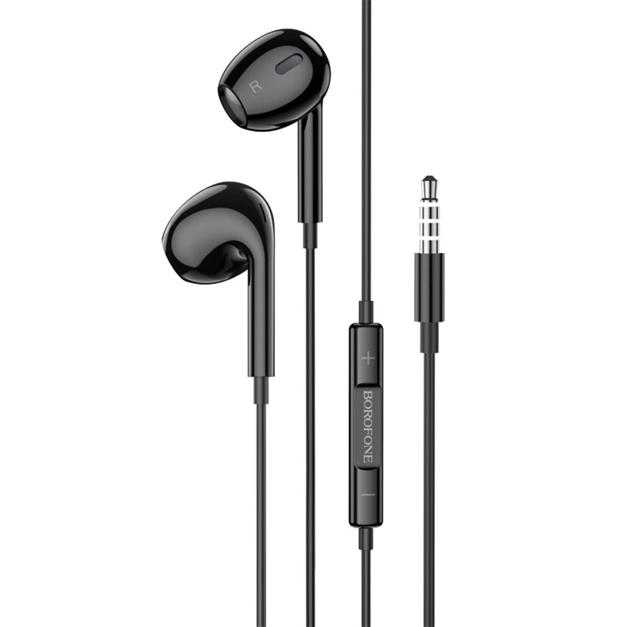 Проводные наушники BOROFONE BM80 Max Gorgeous, Jack 3.5mm, 1.2 м, черный фото