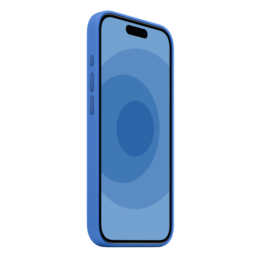 Чехол Silicone Case with MagSafe и Анимация цвета для iPhone 12/12 Pro 6.1", синий Капри (11) фото