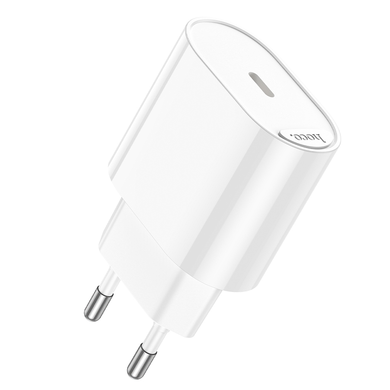Сетевое зарядное устройство HOCO C109A Fighter 1xUSB-C, 20W, белый фото