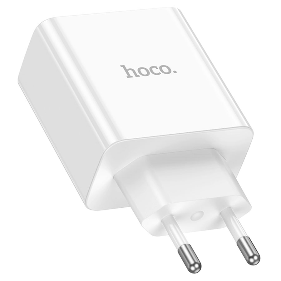 Сетевое зарядное устройство HOCO C108A Leader 2xUSB-C, 3.0A, 35W, белый фото