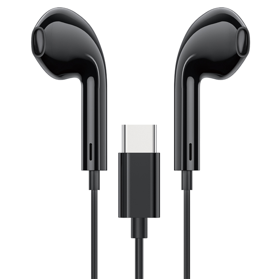Проводные наушники HOCO M101 Crystal, Type-C, 1.2 м, черный фото