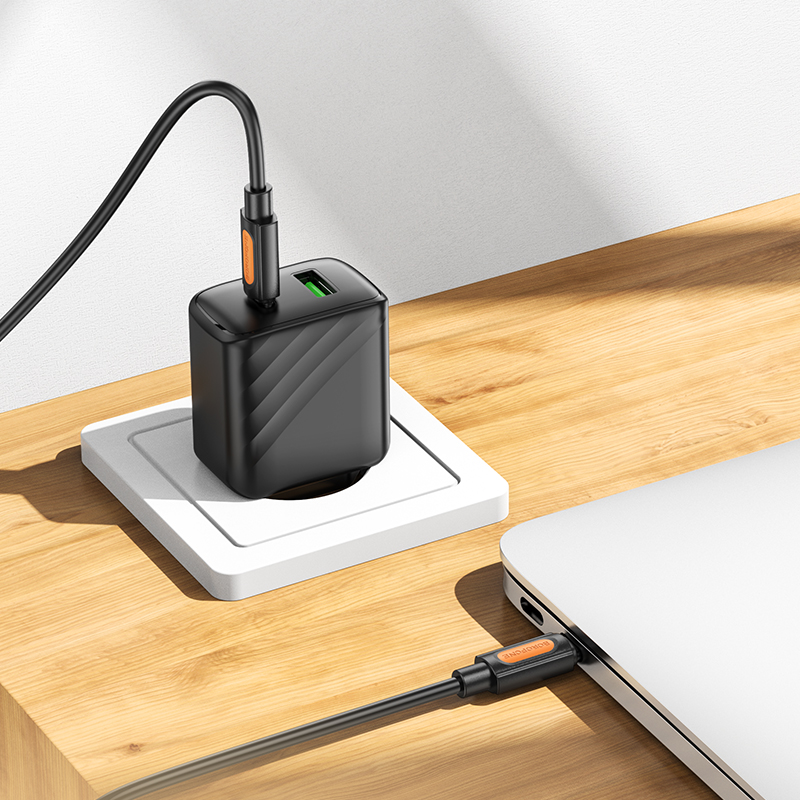 Кабель USB-C BOROFONE BX114 Structure Type-C - Type-C, 3A, 60W, 1 м, черный фото