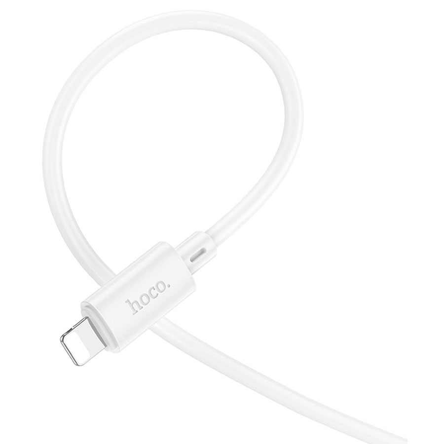 Кабель USB HOCO X88 Gratified USB - Lightning, 2.4А, 1 м, белый фото