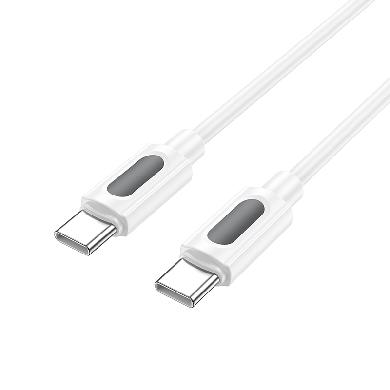 Кабель USB-C BOROFONE BX114 Structure Type-C - Type-C, 3A, 60W, 1 м, белый фото