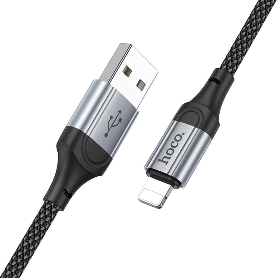 Кабель USB HOCO X102 Fresh USB - Lightning, 2.4А, 1 м, черный оптом недорого с доставкой Кабель USB HOCO X102 Fresh USB - Lightning, 2.4А, 1 м, черный фото