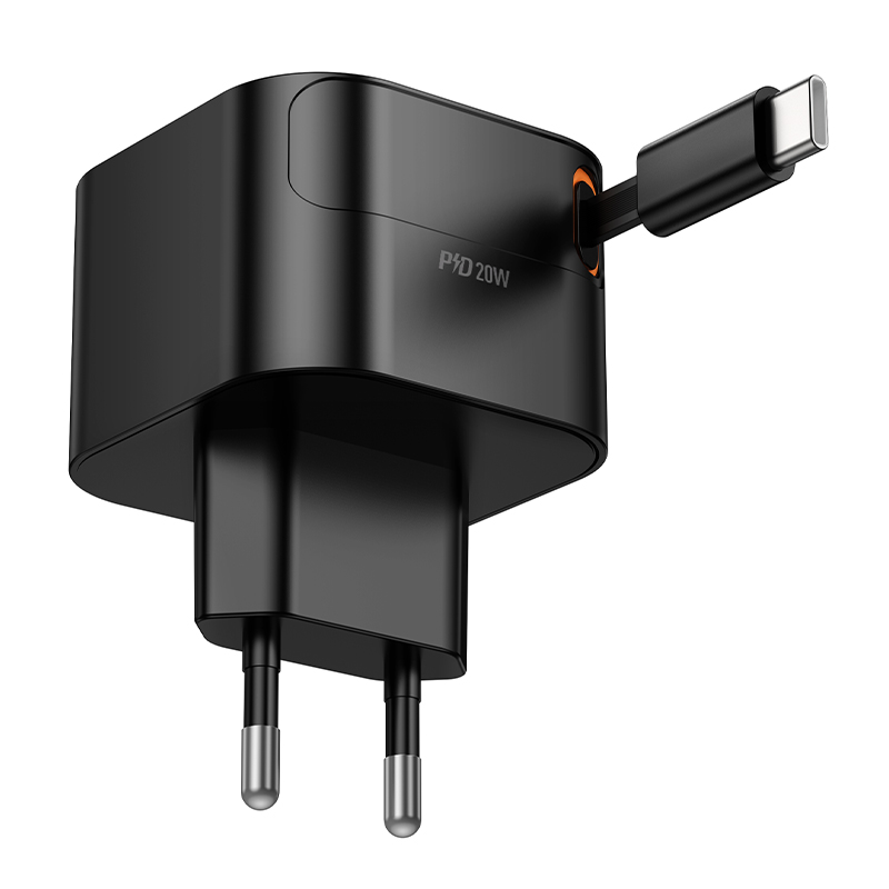 Сетевое зарядное устройство HOCO C153A Changer 1xUSB-C, 20W, черный фото