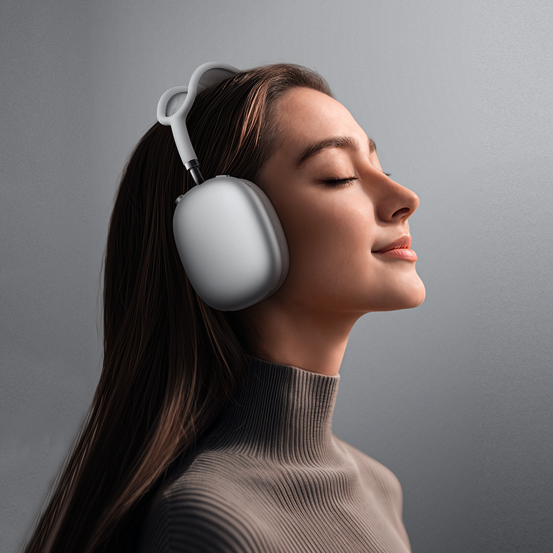 Беспроводные наушники накладные BOROFONE BO35 Plus Adorable, Bluetooth, серебристый фото