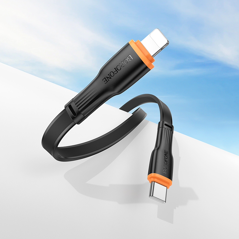 Кабель USB-C BOROFONE BX118 Esplendido Type-C - Lightning, 27W, 1 м, черный фото
