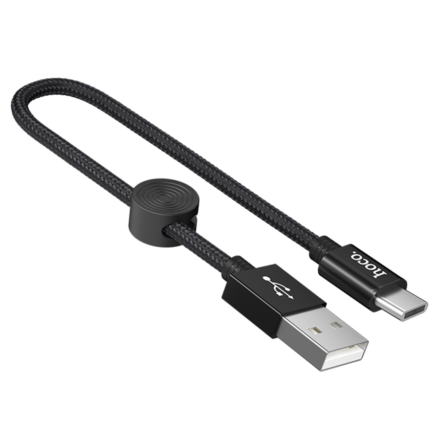 Кабель USB HOCO X35 Premium USB - Type-C, 3A, 25 см, черный фото