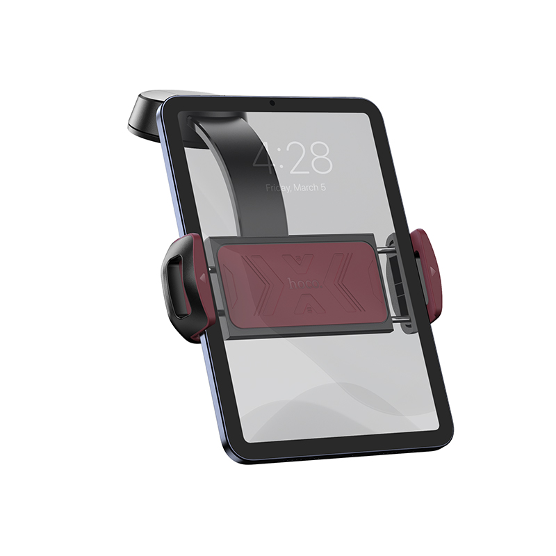 Автомобильный держатель HOCO H68 Gamble , зажимной, на приборную панель, черный+красный фото