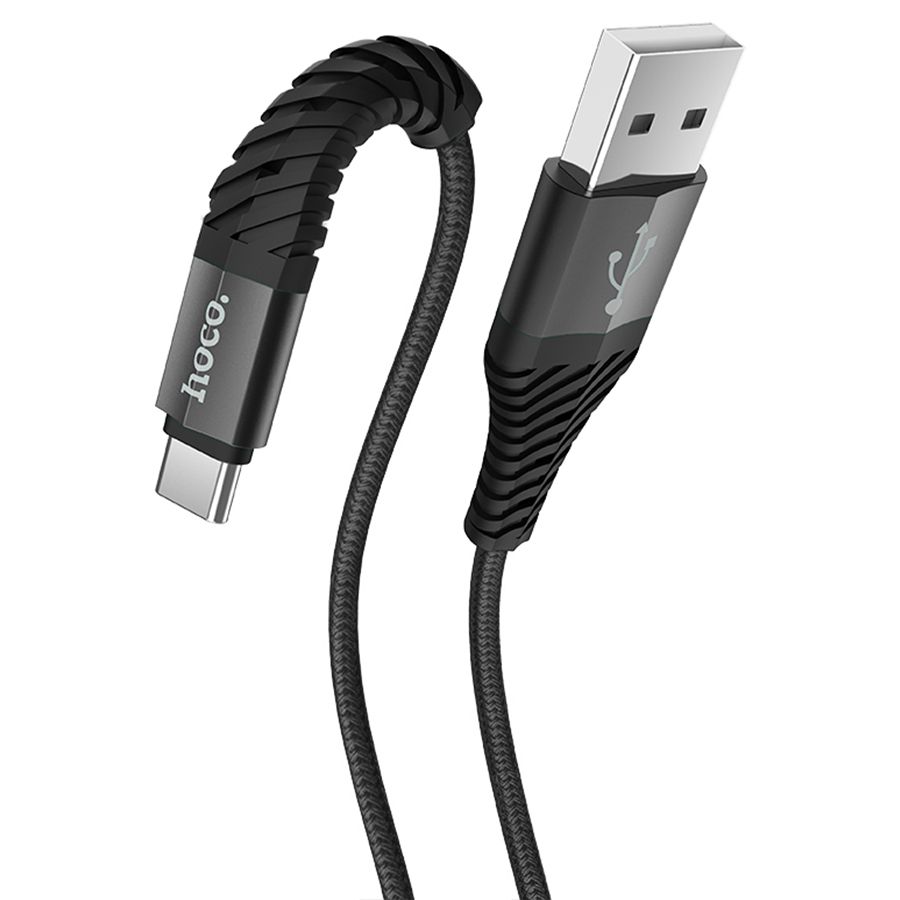 Кабель USB HOCO X38 Cool USB - Type-C, 3A, 1 м, черный фото