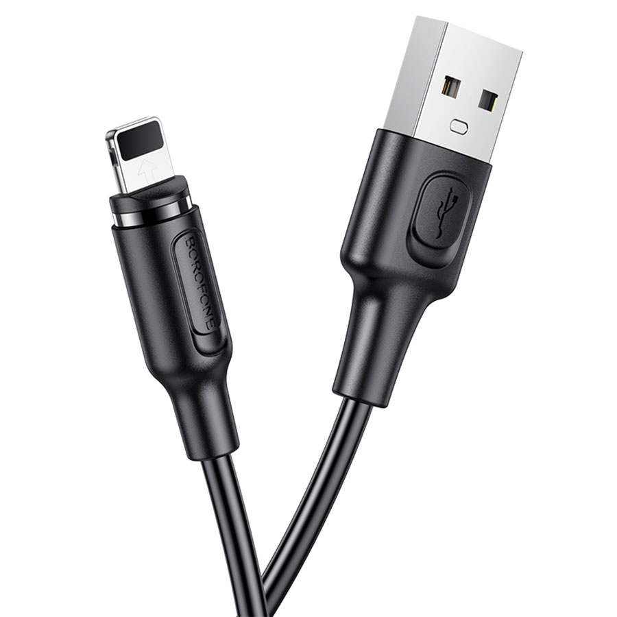 Кабель USB BOROFONE BX41 Amiable USB - Lightning магнитный, 2.4А, 1 м, черный оптом недорого с доставкой Кабель USB BOROFONE BX41 Amiable USB - Lightning магнитный, 2.4А, 1 м, черный фото