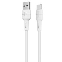 Кабель USB BOROFONE BX30 Silicone USB - Type-C, 2.4А, 1 м, белый фото