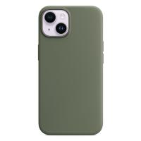 Чехол Silicone Case with MagSafe и Анимация цвета для iPhone 14 6.1", темно-зеленый (10) фото