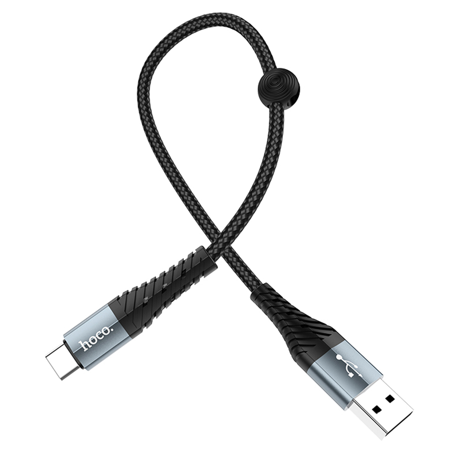 Кабель USB HOCO X38 Cool USB - Type-C, 3A, 25 см, черный фото