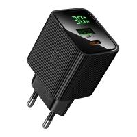 Сетевое зарядное устройство HOCO CS84A Excellent 1xUSB + 1xUSB-C, 3A, 30W, черный фото