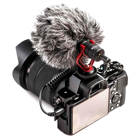 Микрофон универсальный кардиоидный BOYA BY-MM1 TRS/TRRS connector, Jack 3.5mm, черный фото