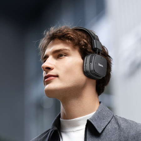 Беспроводные наушники накладные HOCO W56 Earl, Bluetooth, черный фото