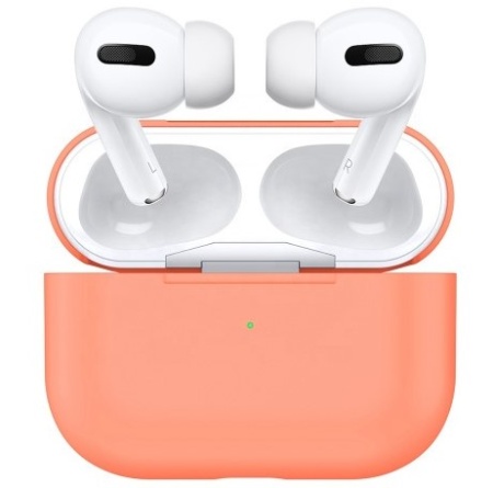 Чехол силиконовый для AirPods 3, папайя (1) фото