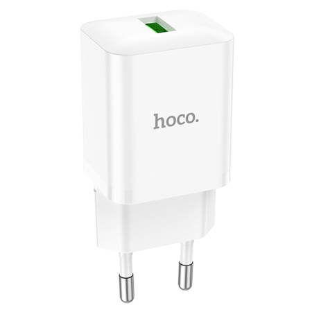 Сетевое зарядное устройство HOCO N26 Maxim 1xUSB, 3.0A, 18W, белый фото