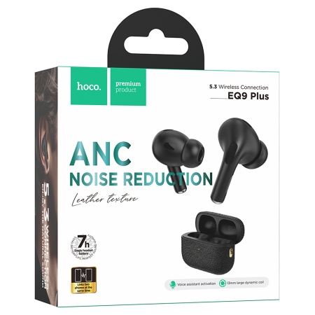 Беспроводные наушники TWS HOCO EQ9 Plus, Bluetooth 5.3, черный фото