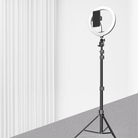 Кольцо-лампа для селфи JMARY FM-536A, USB, черный фото