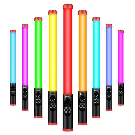 Светодиодный осветлитель JMARY FM-128RGB, 3000mAh, черный фото