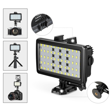 Светодиодный осветлитель JMARY FM-72RGB, 3000mAh, черный фото