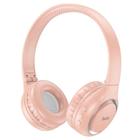 Беспроводные наушники накладные HOCO W41 Charm, Bluetooth, розовый фото