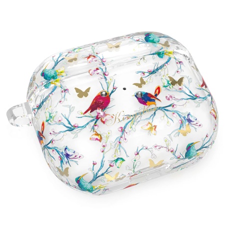 Чехол пластиковый Kingxbar со шнурком для Airpods Pro, прозрачный, птицы (13) фото