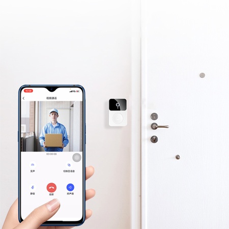 Беспроводной дверной видеозвонок JMARY MF-5, Wi Fi, белый