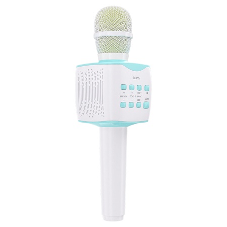 Микрофон беспроводной HOCO BK5 Cantando, Bluetooth, синий фото