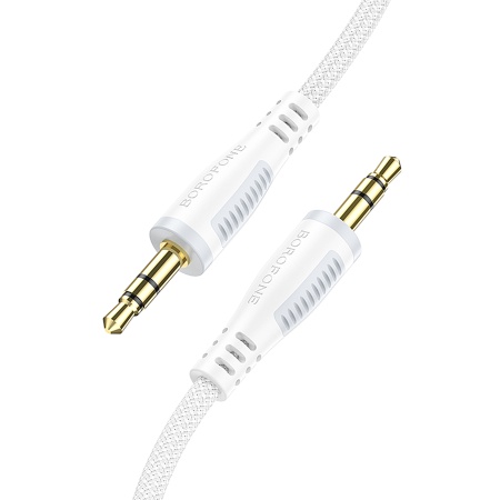 Аудиокабель BOROFONE BL14 AUX Jack 3,5 (m) - Jack 3,5 (m), 2 м, белый фото