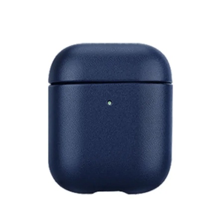 Чехол Leather Case K-DOO Lux Craft+ для Airpods 1/2, темно-синий (1) фото