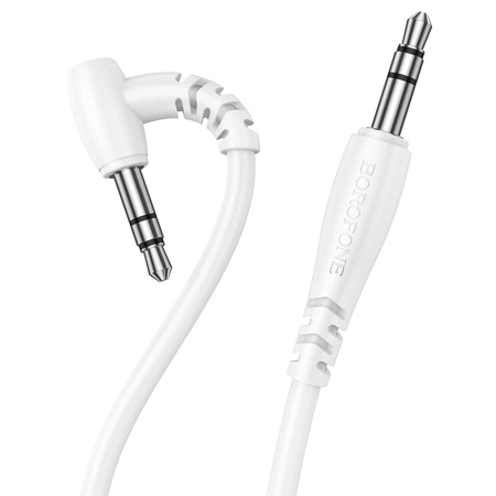 Аудиокабель BOROFONE BL10 AUX Jack 3,5 (m) - Jack 3,5 (m), 1 м, белый фото