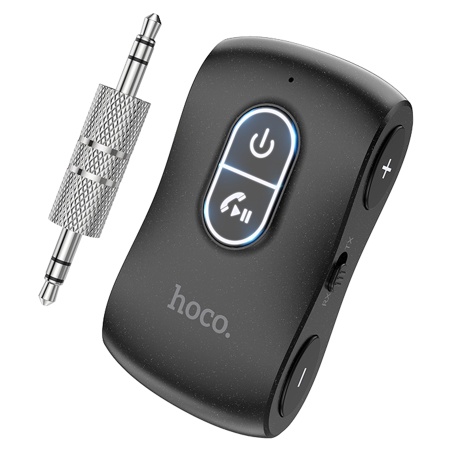 Автомобильный Bluetooth-приемник HOCO E73 Pro Journey, 200 мАч, Jack 3.5мм/Bluetooth, черный