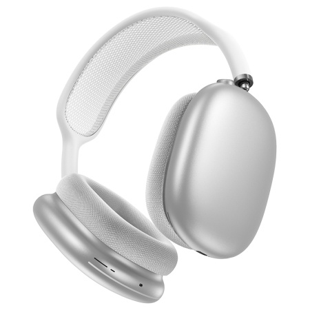 Беспроводные наушники накладные HOCO W58 ANC, Bluetooth, серебристый фото