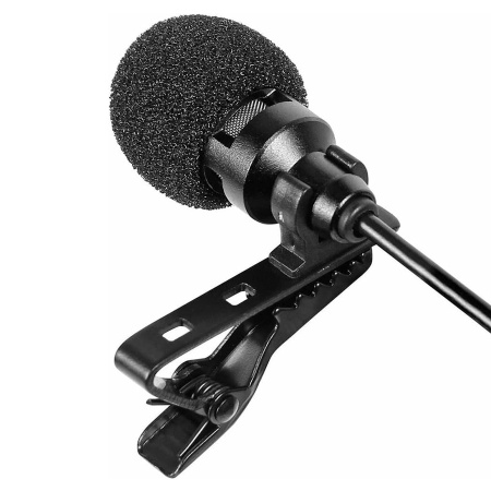 Микрофон петличный проводной CANDC DC-C6DM двойной, Jack 3.5mm, черный фото