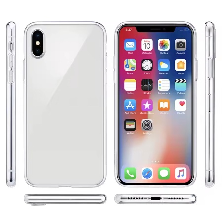 Чехол Clear Case пластиковый для iPhone X/XS, прозрачный фото