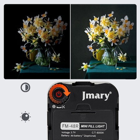 Светодиодный осветлитель JMARY FM-48R, черный фото