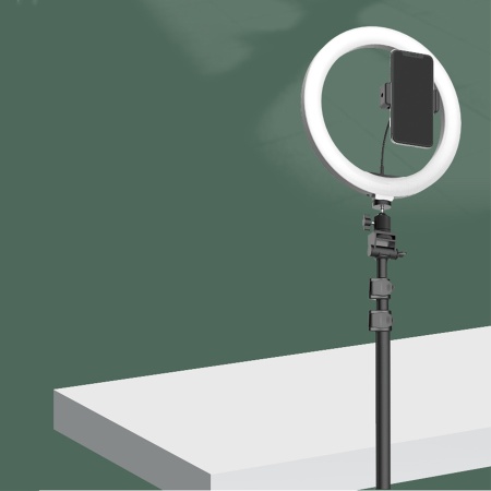 Кольцо-лампа для селфи JMARY FM-536A, USB, черный фото